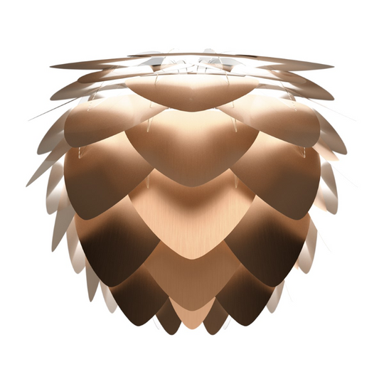 Aluvia lampshade, brushed bronze • UMAGE