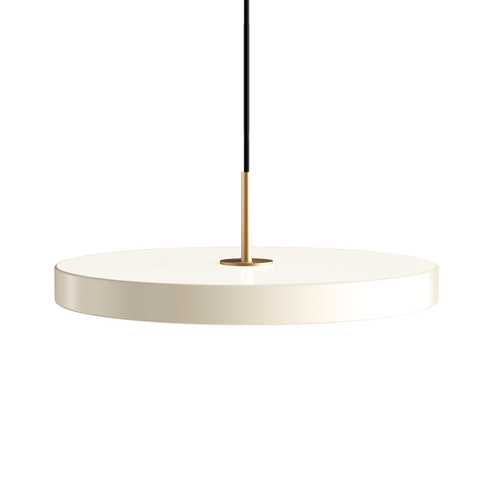 Asteria pendel, hvid og messing • UMAGE - Copenhagenhomedesign