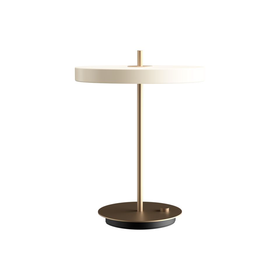 Asteria Table bordlampe, hvid og messing • UMAGE - Copenhagenhomedesign