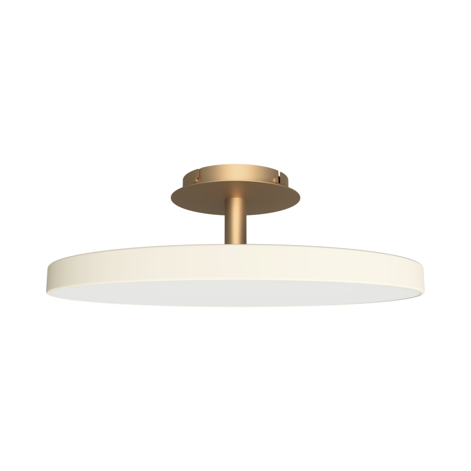 Asteria Up loftlampe, hvid og messing • UMAGE - Copenhagenhomedesign