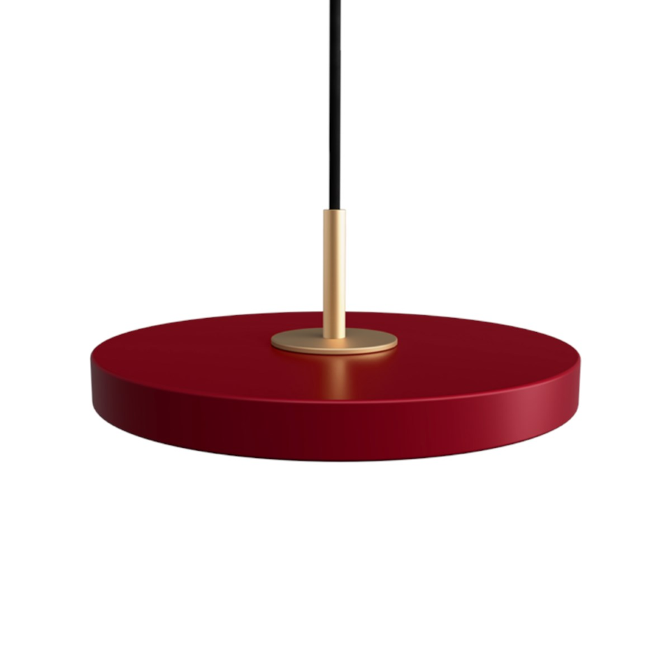Asteria pendel, rød og messing • UMAGE - Copenhagenhomedesign