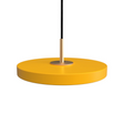 Asteria pendant light, yellow and brass • UMAGE