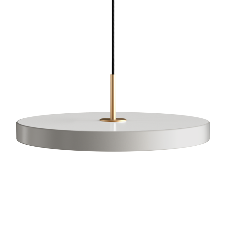 Asteria pendel, lysegrå (mist) og messing • UMAGE - Copenhagenhomedesign