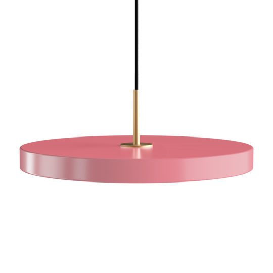 Asteria pendant light, rose and brass • UMAGE