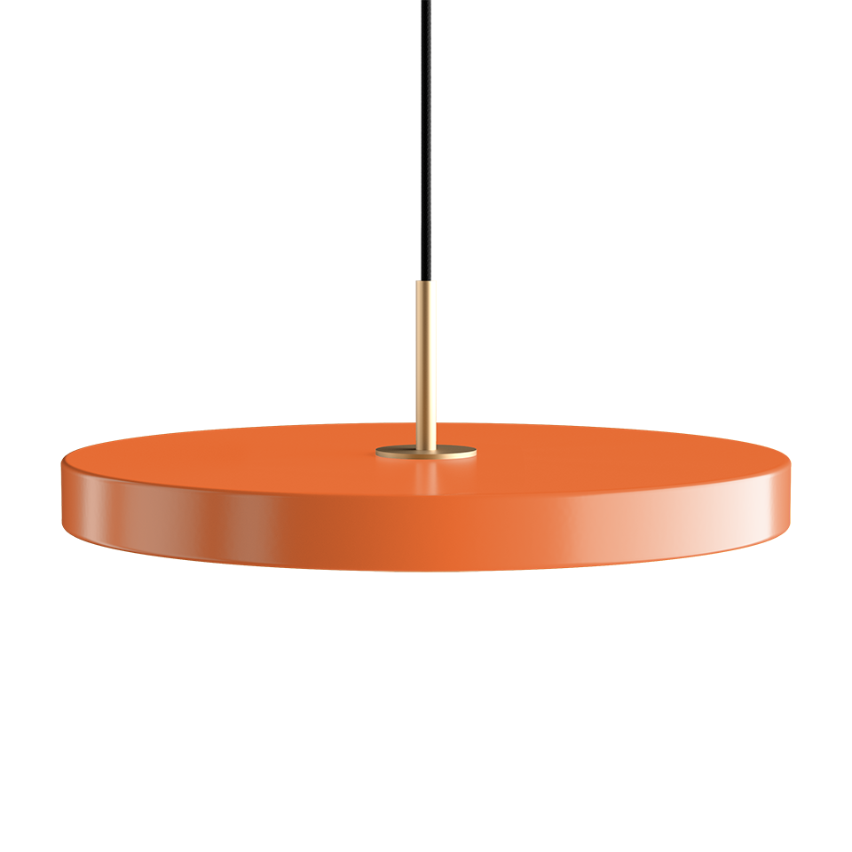 Asteria pendel, orange og messing • UMAGE - Copenhagenhomedesign