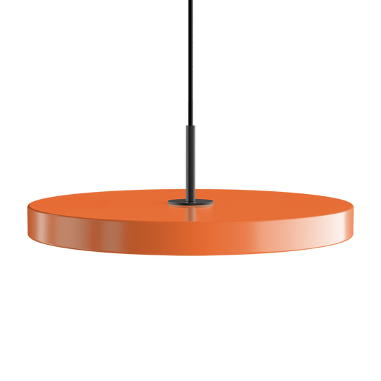Asteria pendant light, orange and black • UMAGE