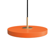 Asteria pendant light, orange and brass • UMAGE
