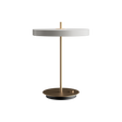 Asteria Table table lamp, light grey (mist) and brass • UMAGE