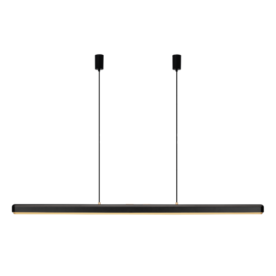 Hazel Branch pendant light, black and brass • UMAGE