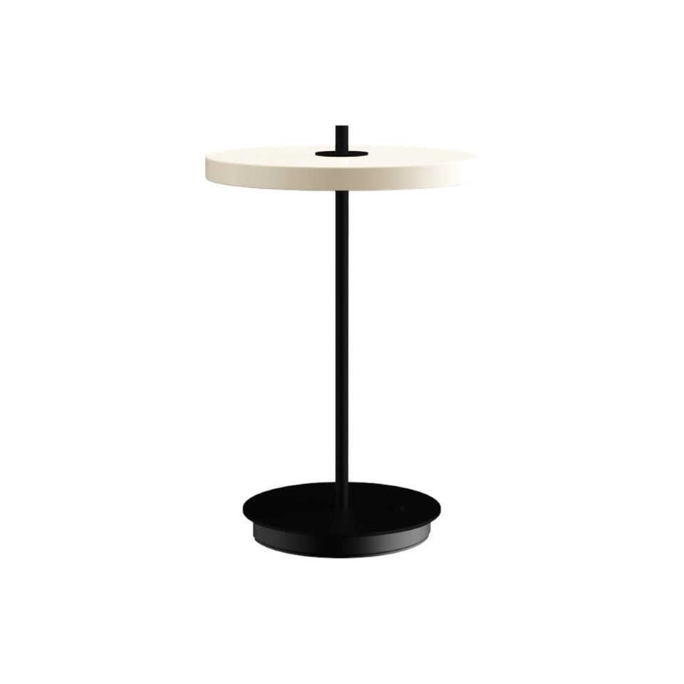 Asteria Move portable bordlampe, hvid og sort • UMAGE - Copenhagenhomedesign