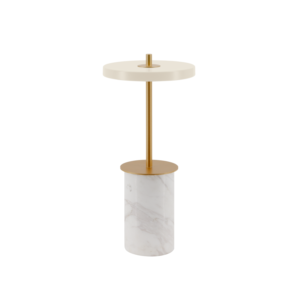 Asteria Move Mini, portable bordlampe, hvid marmor • UMAGE - Copenhagenhomedesign