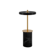 Asteria Move Mini, portable table lamp, black marble • UMAGE