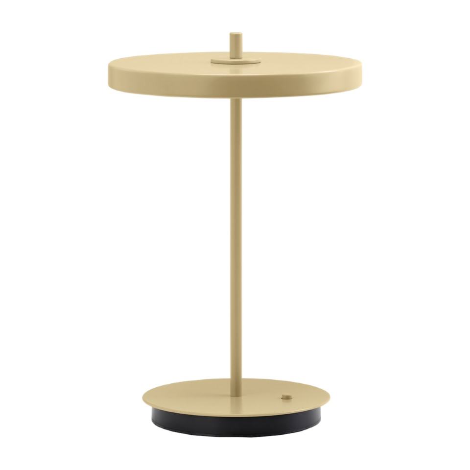 Asteria Move Monochrome, portable bordlampe, lysegul • UMAGE - Copenhagenhomedesign