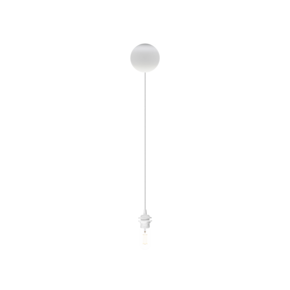 Canonball, baldakin med ledning og fatning E27, hvid • UMAGE - Copenhagenhomedesign