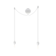 Canonball Cluster 2, ceiling canopy with 2 x cable and lamp holder E27, white • UMAGE