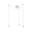 Canonball Cluster 3, ceiling canopy with 3 x cable and lamp holder E27, white • UMAGE