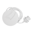Rosette ceiling rose with cable and lamp holder E27, white • UMAGE