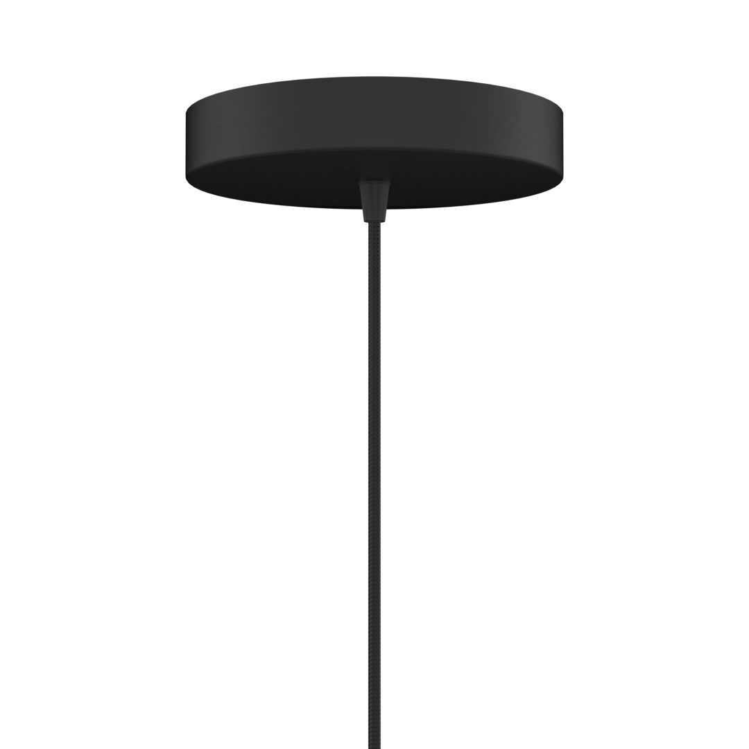 Rosette loftroset med ledning og fatning E27, sort • UMAGE - Copenhagenhomedesign