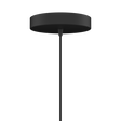 Rosette ceiling rose with cable and lamp holder E27, black • UMAGE