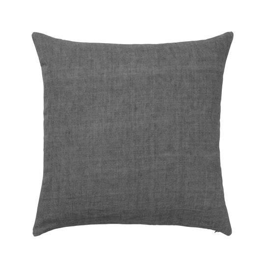 Luxury Light Linen cushion cover, 50 × 50 cm – CHARCOAL • Cozy living