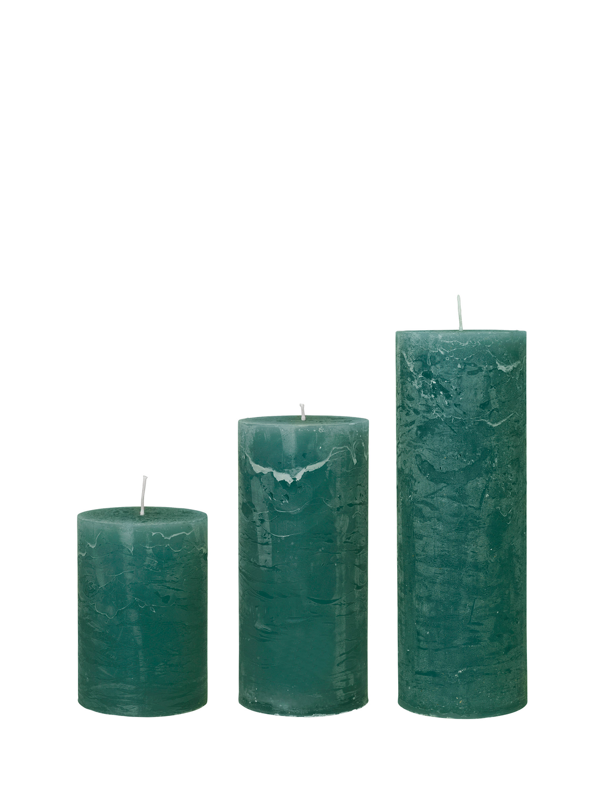 Rustic candle bloklys, diameter 10 cm - MOSS • Cozy living - Copenhagenhomedesign