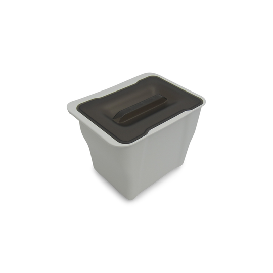Copenhagen 1-5 hanging waste bin with lid, 5 litres, white