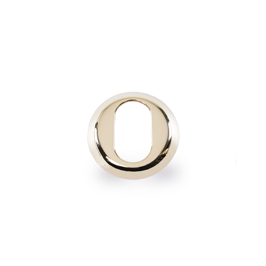 Cylinder ring in polished untreated brass for AJ handles