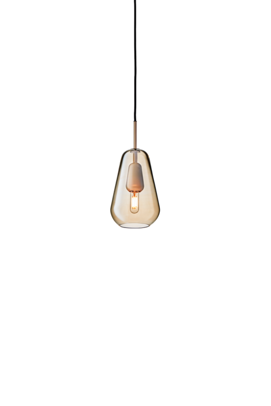 Anoli 1 small pendant light, nordic gold / gold • NUURA