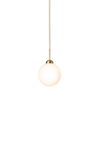 Apiales 1 Large pendant light, brushed brass / opal • NUURA