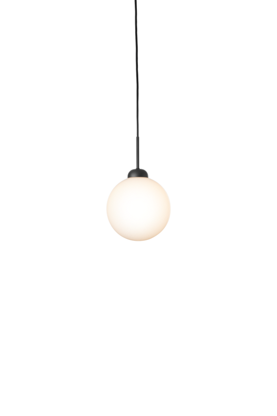 Apiales 1 Large pendant light, satin black / opal • NUURA