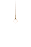 Apiales 1 pendant light, brushed brass / opal • NUURA