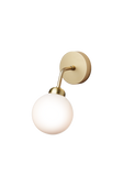 Apiales Wall wall light, brushed brass / opal • NUURA