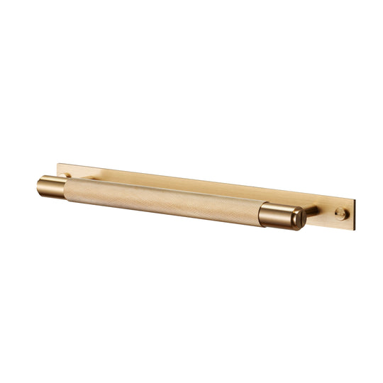 Cross Pull Bar in brass with backplate • Buster + Punch