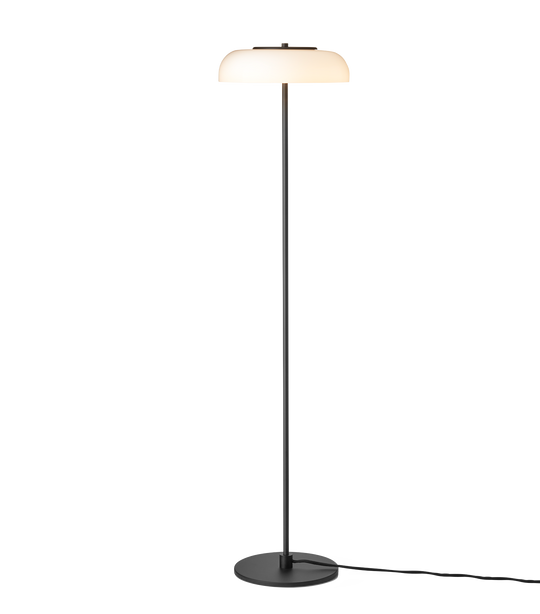 Blossi Floor floor lamp, black / opal • NUURA
