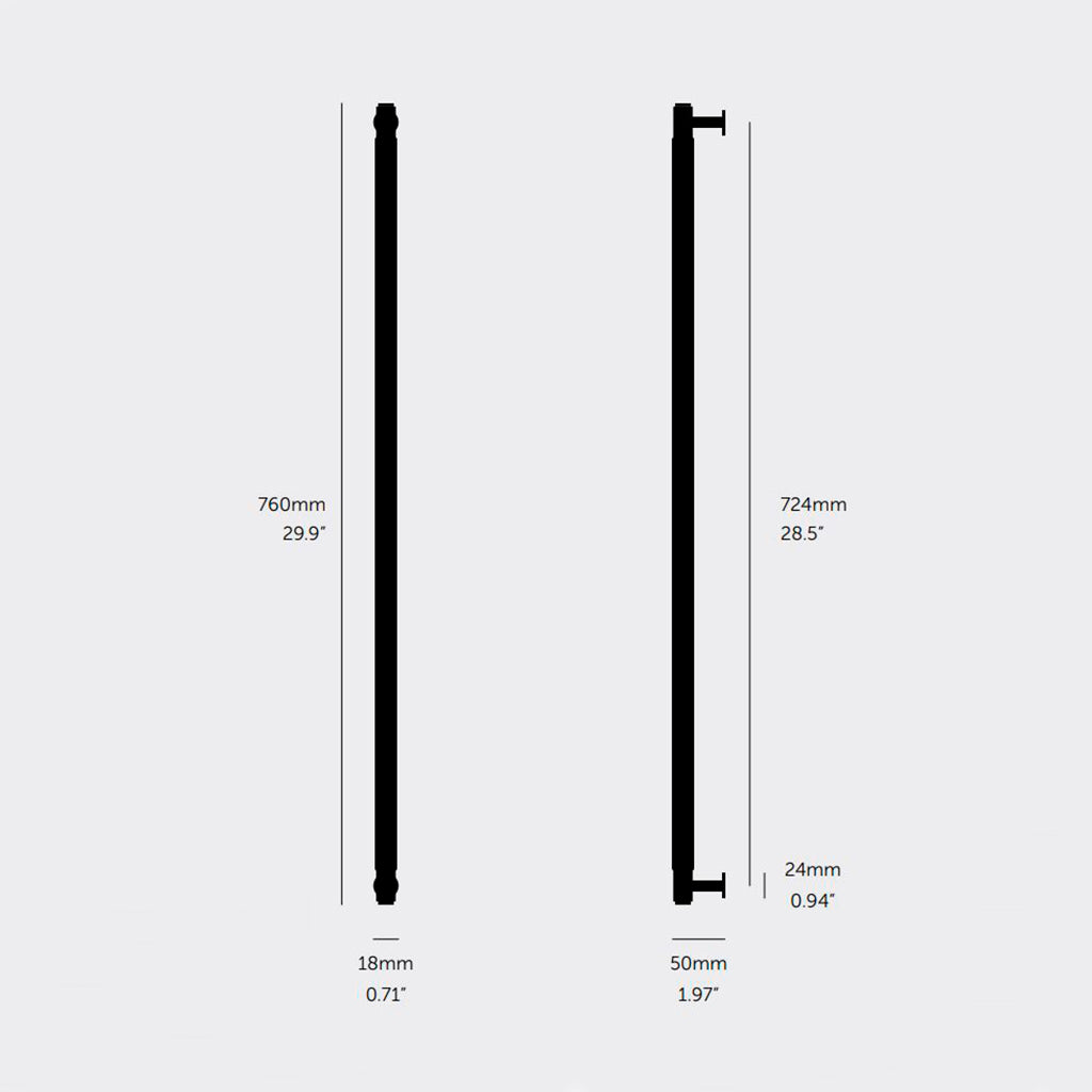 Cross Closet bar greb i bruneret messing med diamond cut mønster  • Buster + Punch - Copenhagenhomedesign