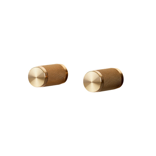 Cross cabinet knobs in brass, set of 2 • Buster + Punch