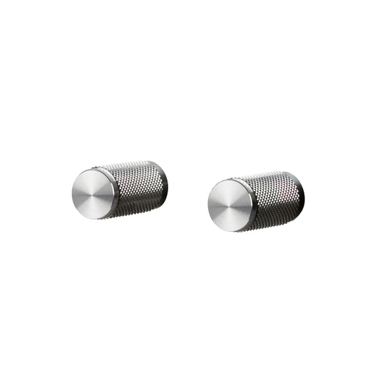Cross cabinet knobs in solid stainless steel, set of 2 • Buster + Punch