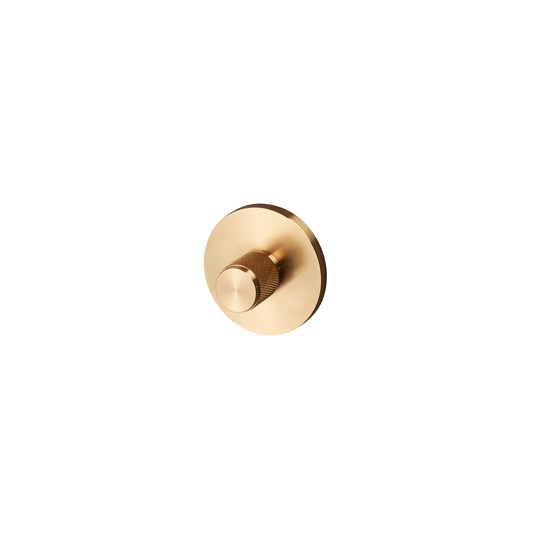 Cross bathroom thumbturn set in brass, c/c 27 mm • Buster + Punch