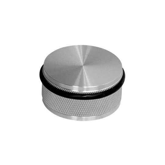 Cross floor door stop in stainless steel • Buster + Punch