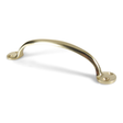Raadvad • Traditional cabinet handle in solid polished brass with lacquer