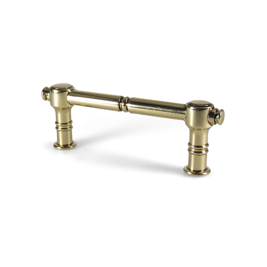 Taarbæk • Antique-style handle in solid polished brass with lacquer