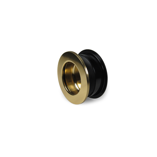 Sønderborg • Recessed pull in polished brass and Bakelite, Ø55/60 mm