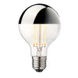 Globe Bulb Ø80 Crown pære, sølv • Design by Us