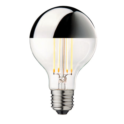 Globe Bulb Ø80 Crown light bulb, silver • Design by Us