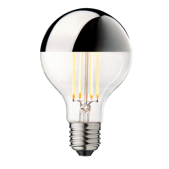 Globe Bulb Ø80 Crown light bulb, silver • Design by Us