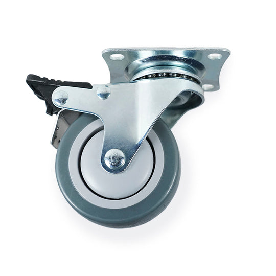 Hamborg – furniture castor Ø75 mm, with brake
