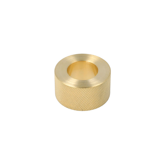 Kastellet diamond-cut cabinet handle in unlacquered brass
