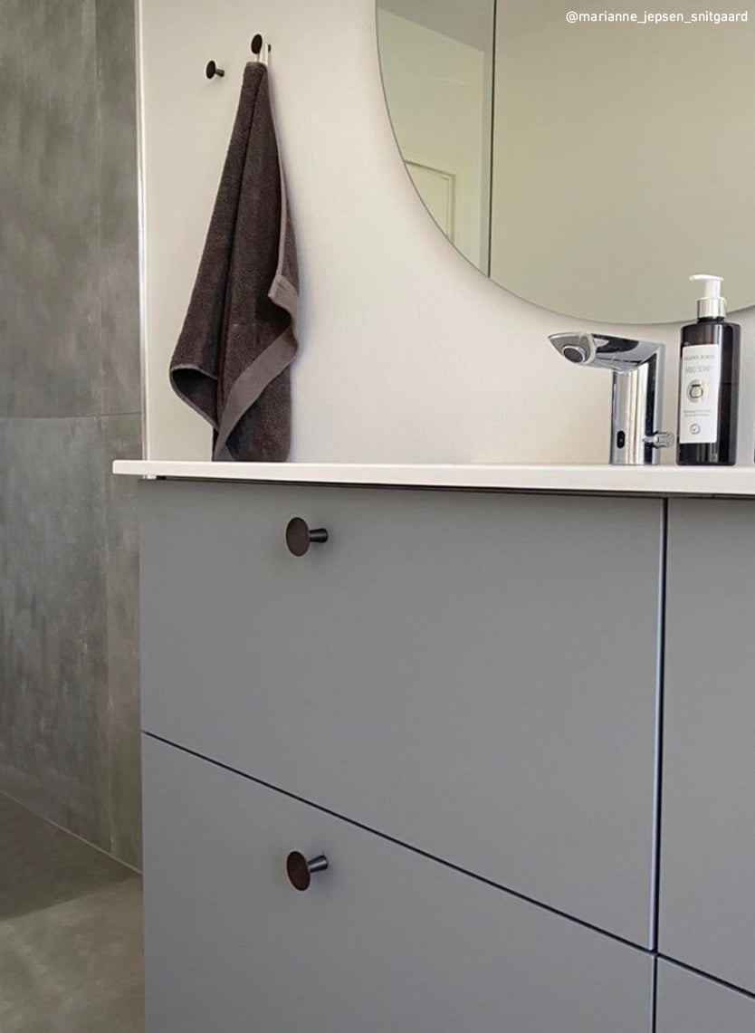 København møbelknop, Ø 75 mm, bronze / bruneret messing • Chr. Jørgensen - Copenhagenhomedesign