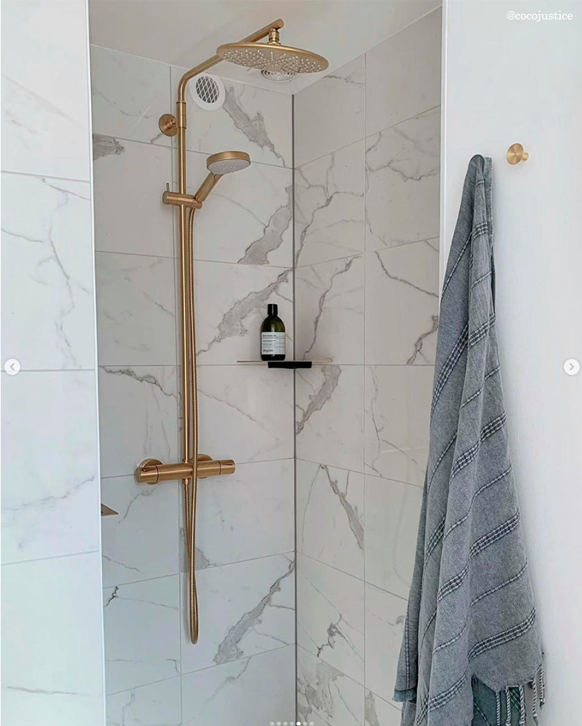 Møbelknop i børstet messing uden lak, Ø 30 mm - København • Chr. Jørgensen - Copenhagenhomedesign