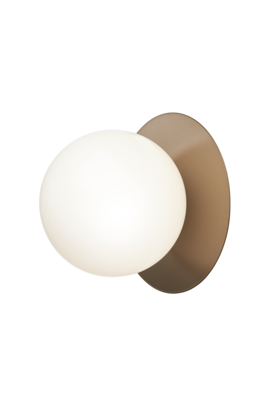 Liila 1 wall and ceiling light, dark bronze / opal • NUURA